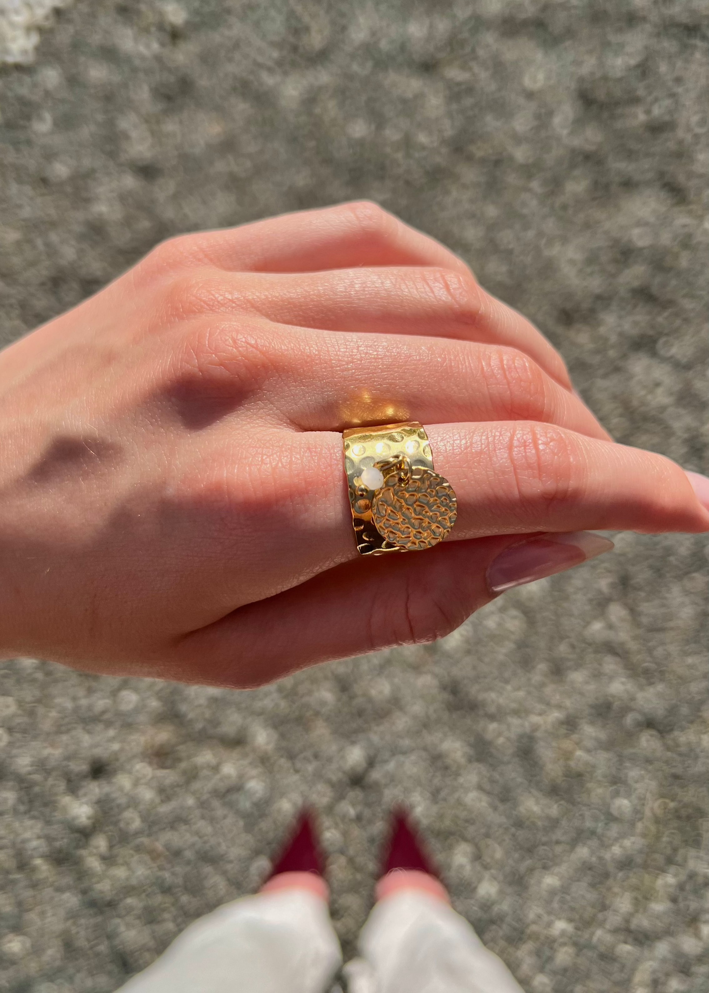Bague Breloque Rose