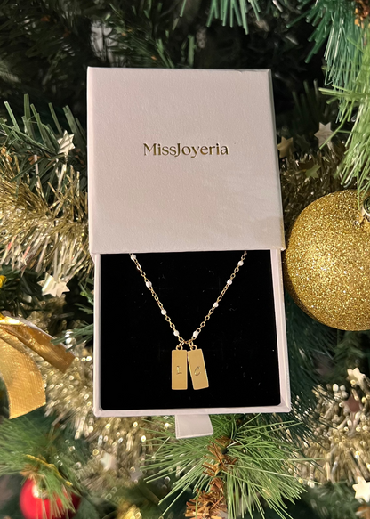 Coffret Collier Initiales Perla